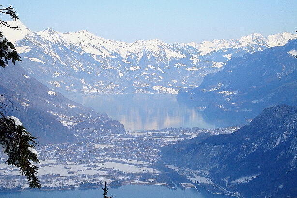 Lake Thun, Interlaken, Unterseen, Lake Brienz, Brienzer Rothorn range