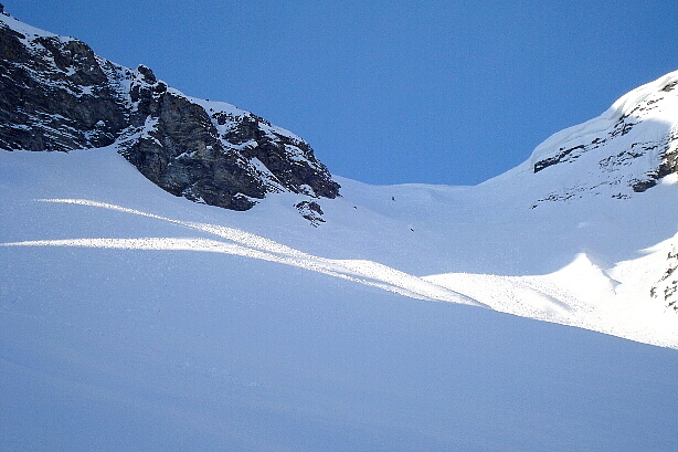 THe steep slope to Türmlijoch