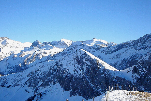 Schneehorn (3178m), Tachaine (2686m), Iffighorn (2378m)