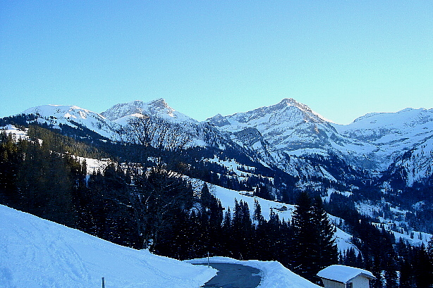 Niesehorn (2776m), Hahnenschritthorn (2834m)
