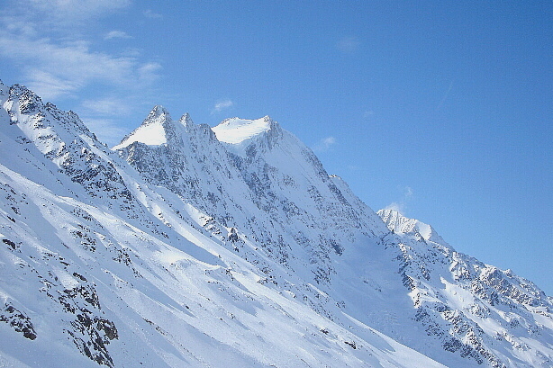 Lonzahörner (3547m) und Lötschentaler Breithorn (3785m)
