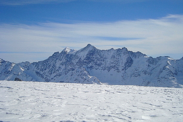 Lonzahörner (3547m) and Lötschentaler Breithorn (3785m)