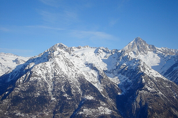 Wilerhorn (3307m), Bietschhorn (3934m)