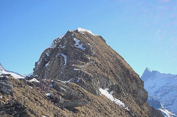 On the right side the Finsteraarhorn (4272m)