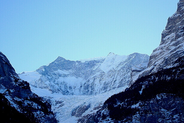 Fiescherhörner (4049m) und Fiescherwand von Grindelwald