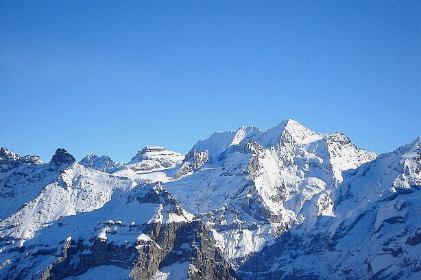 Gspaltenhorn (3436m), Wilde Frau (3274m), Bire (2502m), Blümlisalp (3660m)