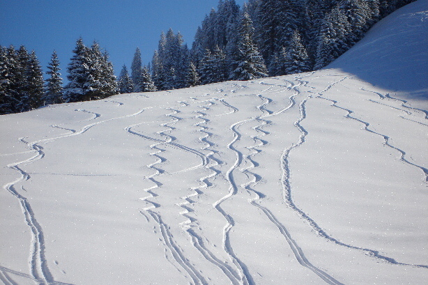 Ski traces