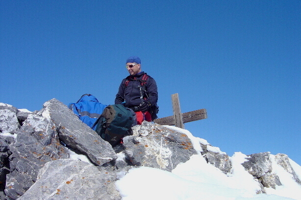 Summit cross of Tierhörnli (2894m)