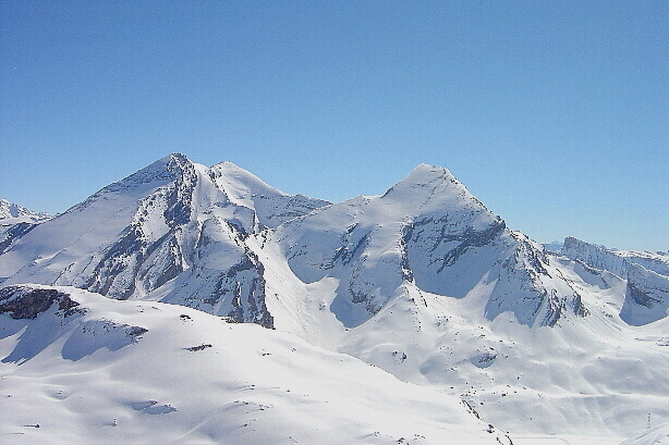 Altels (3624m), Balmhorn (3699m), Rindersattel (2909m), Rinderhorn (3448m)