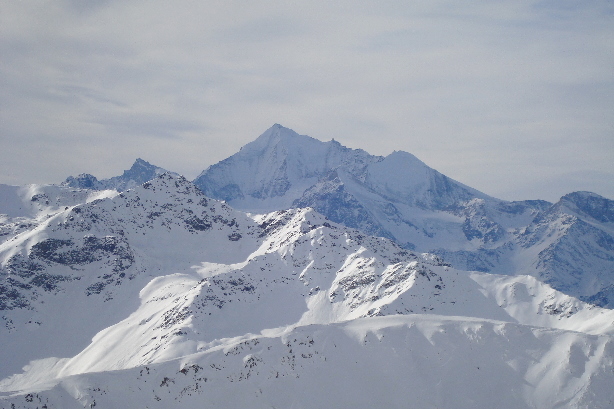 Schalihorn (3975m), Brunegghorn (3833m), Bishorn (4153m), Weisshorn (4506m)