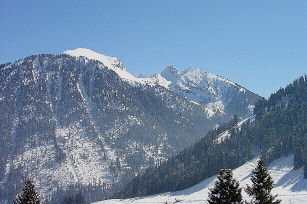 Homad (1869m), Wiriehorn (2304m), Tierlaufhorn (2242m)