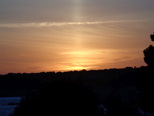 Sonnenuntergang bei der Plage Ste-Croix (la Couronne)