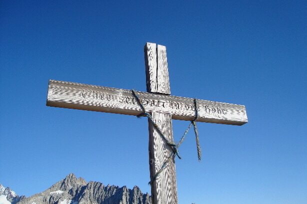 Summit cross of Sparrhorn (3021m)