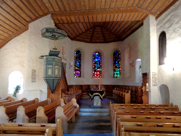 Innenansicht Kirche Adelboden