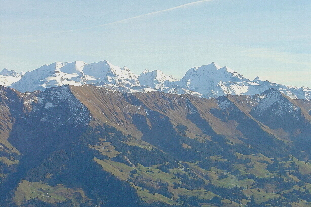 Blümlisalp (3660m), Fründenhorn (3369m), Doldenhorn (3638m)