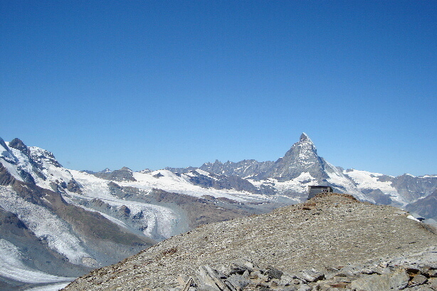 The mountain station of the cable-car to the Stockhorn (3425m)