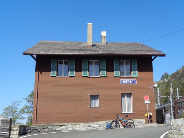 Railway-station of Hohtenn
