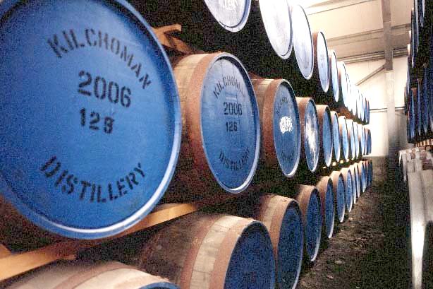 Whiskyfässer von Kilchoman Distillery