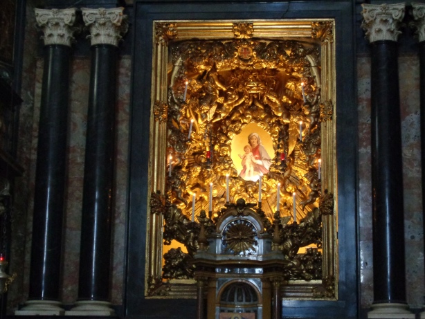 Interior view of church Santa Maria del Monte
