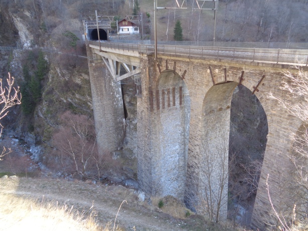 Bridge crossing Baltschieder valley