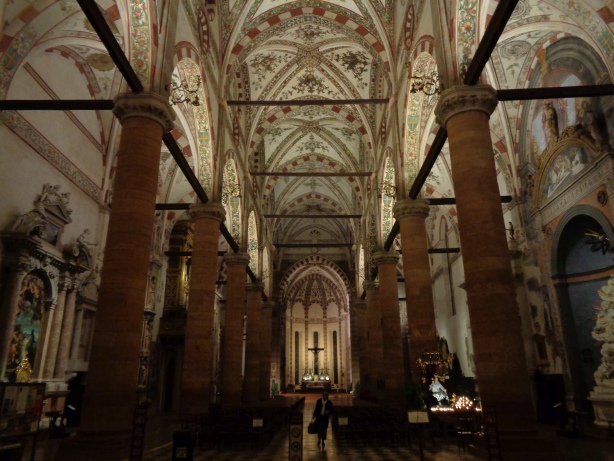 Inside of Basilica di Santa Anastasia