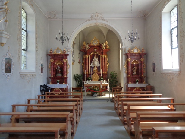 Interiour view of Chapel of mother god - Quinten