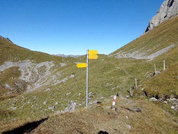 Übergang zwischen Tierlaufhorn (2242m) und Wiriehorn (2304m)