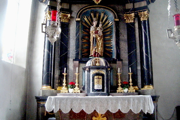 Interior view of chapel unserer lieben Frau