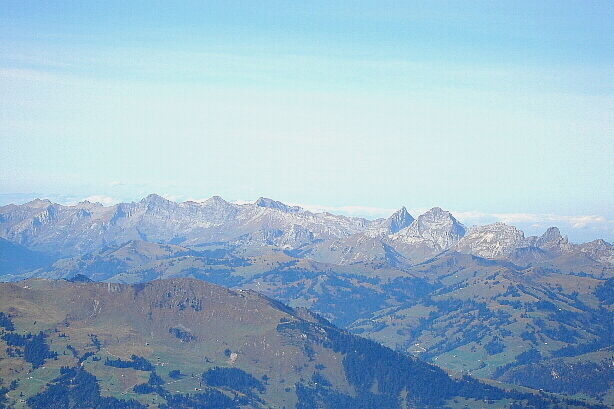 Vanil Carré, Pointe de Paray, Vanil Noir, Dent de Folliéran, Dent de Brenleire