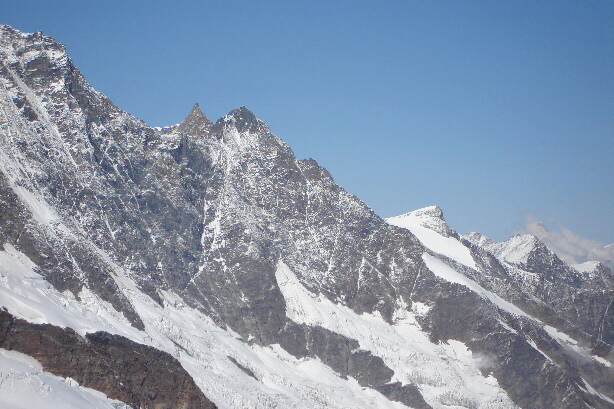 Nadelhorn (4327m), Lenzspitze (4294m), Ulrichshorn (3925m)