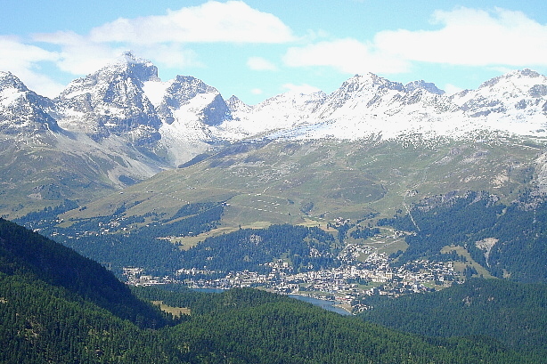 Piz Güglia, Piz Nair, Piz Grisch, Piz Corviglia, Piz Saluver, St Moritz