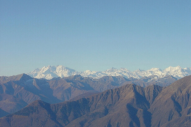 Monte Rosa, Strahlhorn, Rimpfischhorn, Allalinhorn, Alphubel, Mischabel