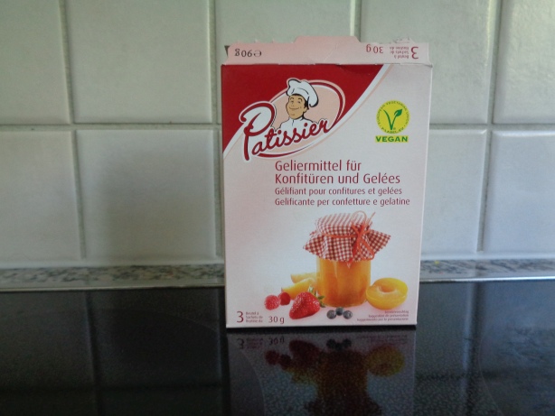 Geliermittel (Menge siehe Verpackung)