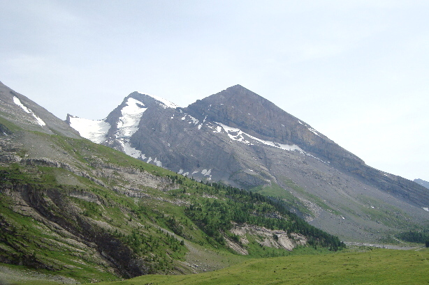 Rinderhorn (3448m) und Chli Rinderhorn (3003m)