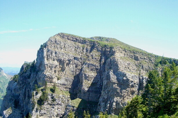 Im Hintergrund Burgfeldstand (2063m)