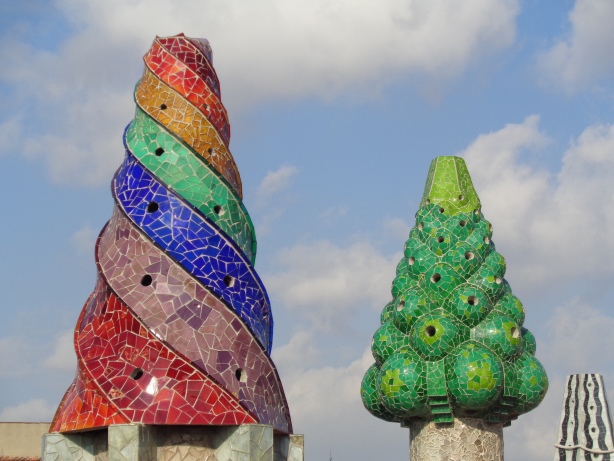 Auf dem Dach vom Palau Güell