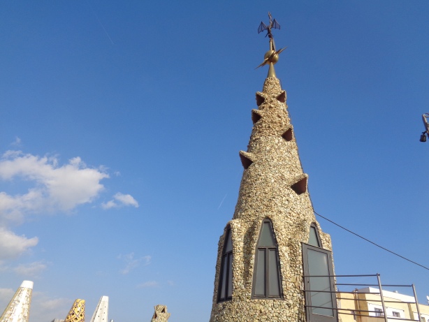 Auf dem Dach vom Palau Güell