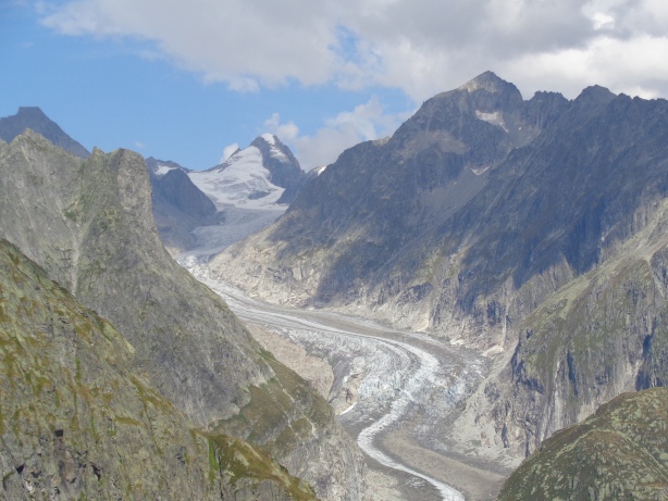 Finsteraarhorn (4272m), Fieschergletscher, Wasenhorn (3447m)