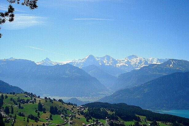 Schreckhorn, Finsteraarhorn, Eiger, Mönch, Jungfrau, Gletscherhorn