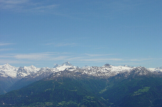 Dent Blanche (4357m), Dent d'Herens (4177m), Tête Blanche (3747m)