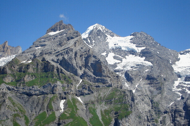 Blümlisalp Rothorn (3297m), Blümlisalphorn (3660m), Oeschinenhorn (3486m)