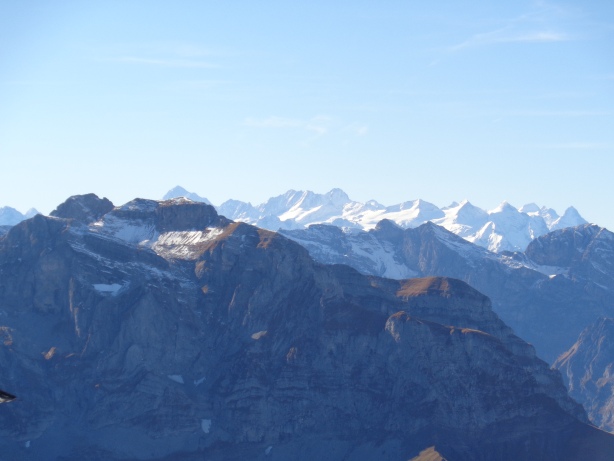 Finsteraarhorn, Walenstöcke, Schreckhorn, Rosenhorn, Mönch, Eiger