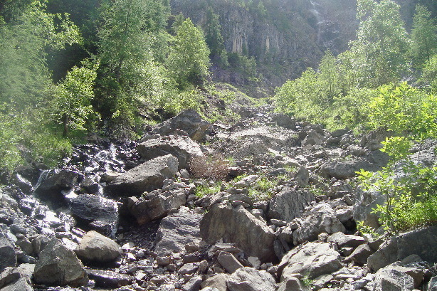 Zum Einstieg geht's hier hoch