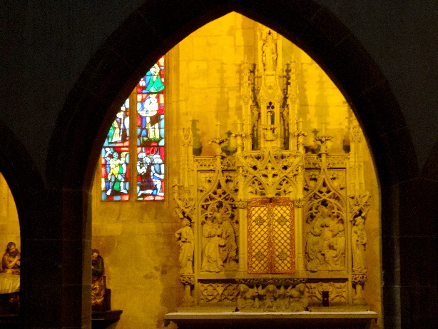 Interior view of cathedral  Saint-Martin