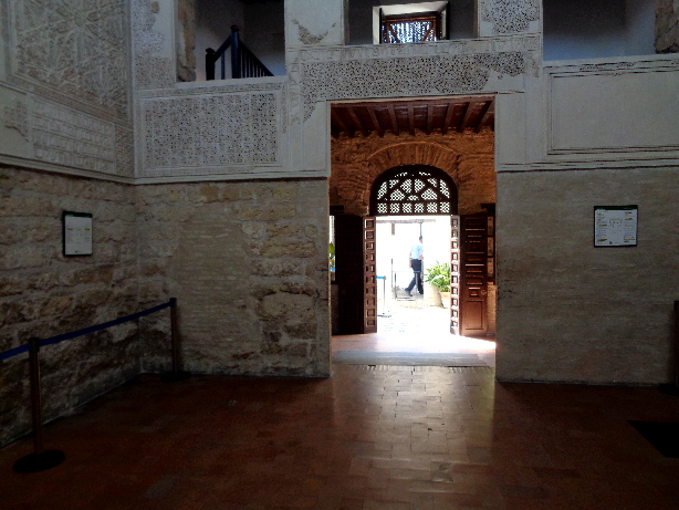 Inside the synagogue