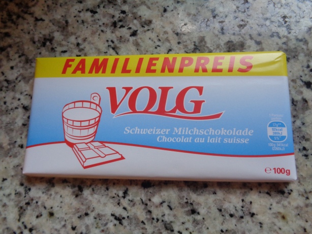 100 Gramm Milchschokolade