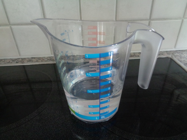 4 Deziliter Wasser