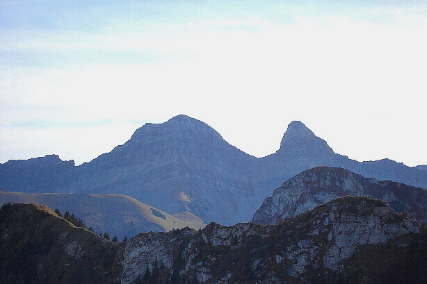 Dent de Brenleire (2353m) und Dent de Folliéran (2340m)