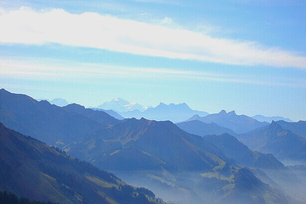 Mont Blanc, Dents du Midi, Tour de Mayen, Tour d'Aï