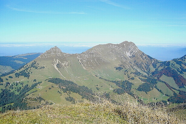 Teysachaux (1909m) und Le Moléson (2002m)